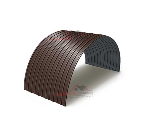 Купить профнастил С10ПГ-1150-0.4 Полиэстер RAL8017 