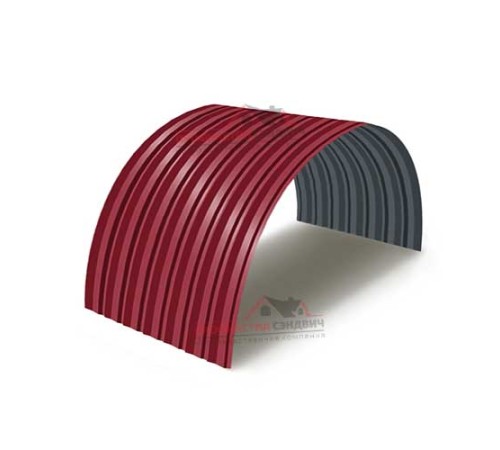 Купить профнастил С-15ПГ-1190-0.6 (с гранью) Полиэстер RAL 3003 