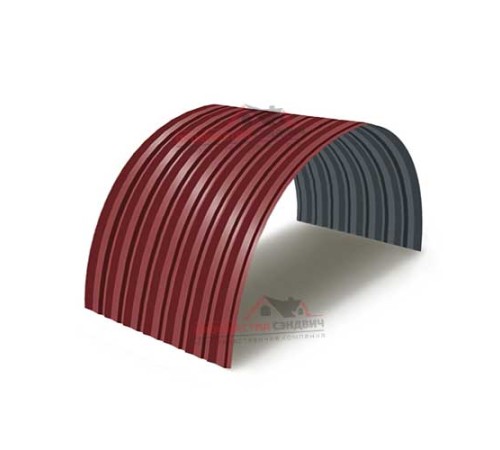 Купить профнастил С-15ПГ-1190-0.4 (с гранью) Полиэстер RAL 3011 