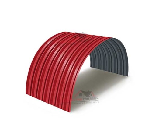 Купить профнастил С-15ПГ-1190-0.4 (с гранью) Полиэстер RAL 3020 