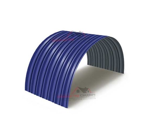 Купить профнастил С-15ПГ-1190-0.7 (с гранью) Полиэстер RAL 5002 