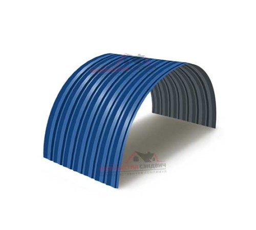 Купить профнастил С-15ПГ-1190-0.4 (с гранью) Полиэстер RAL 5005 