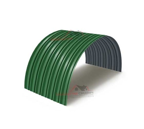 Купить профнастил С-15ПГ-1190-0.4 (с гранью) Полиэстер RAL 6002 