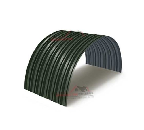 Купить профнастил С-15ПГ-1190-0.4 (с гранью) Полиэстер RAL 6020 