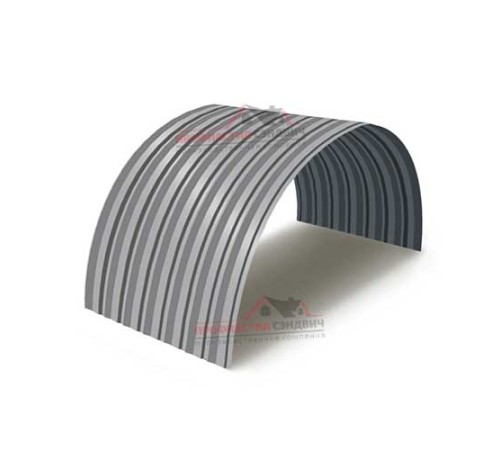 Купить профнастил С-15ПГ-1190-0.7 (с гранью) Полиэстер RAL 7004 