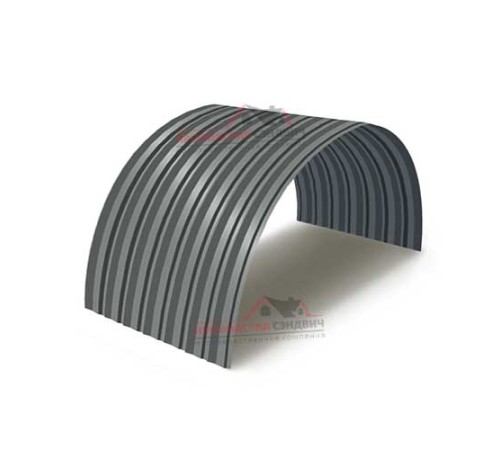 Купить профнастил С-15ПГ-1190-0.4 (с гранью) Полиэстер RAL 7005 