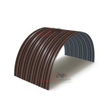 Профнастил С-15ПГ-1190-0.4 (с гранью) Полиэстер RAL 8017