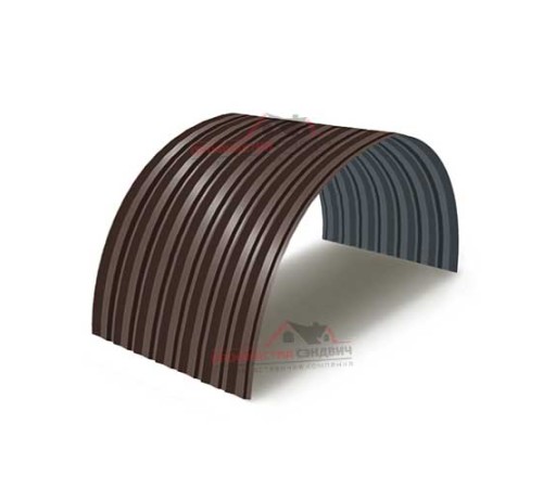 Купить профнастил С-15ПГ-1190-0.65 (с гранью) Полиэстер RAL 8017 