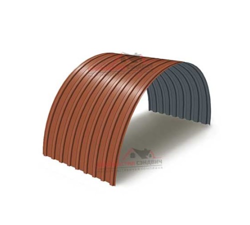 Купить профнастил окрашенный С17ПГ-1090-0.35 цена за пог.м 