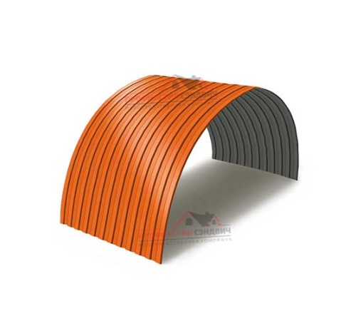 Купить профнастил СС10ПГ-1150-0.45 Полиэстер RAL2004 