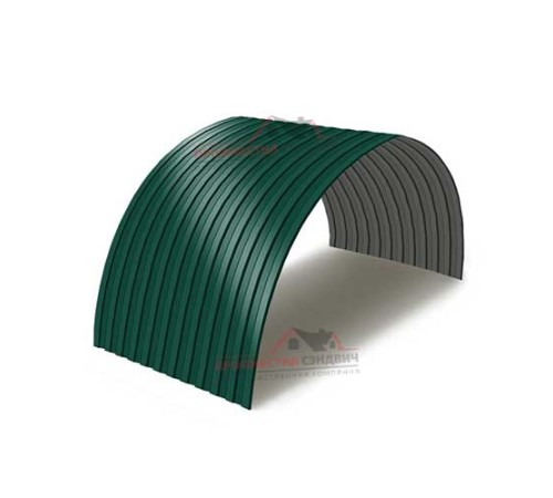 Купить профнастил СС10ПГ-1150-0.45 Полиэстер RAL6005 