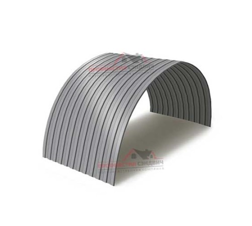 Купить профнастил СС10ПГ-1150-0.45 Полиэстер RAL7004 