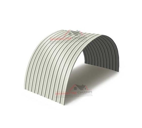 Купить профнастил СС10ПГ-1150-0.45 Полиэстер/Двусторонний RAL9003 