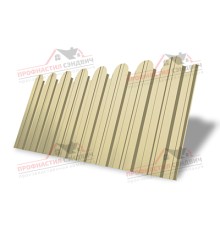 Профнастил фигурный С10 - 0,45 Окрас - Б, RAL 1014 слоновая кость