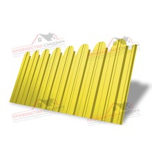 Профнастил фигурный С10 - 0,45 Окрас - Б, RAL 1018 цинково-желтый