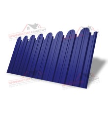Профнастил фигурный С10 - 0,45 Окрас - Б, RAL 5002 ультрамариново-синий