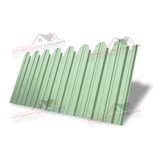 Профнастил фигурный С10 - 0,45 Окрас - Б, RAL 6019 бело-зеленый