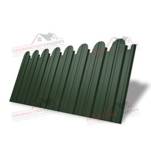 Профнастил фигурный С10 - 0,5 Окрас - Б, GreenCoat Pumatt с пленкой RR 11 (RAL 6020)
