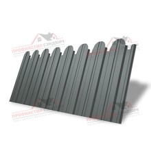 Профнастил фигурный С10 - 0,45 Окрас - Б, RAL 7005 мышино-серый