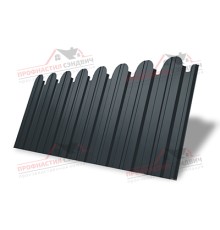Профнастил фигурный С10 - 0,45 Окрас - А, Drap ST RAL 7016 антрацитово-серый