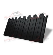 Профнастил фигурный С10 - 0,45 Окрас - Б, Drap RAL 9005 черный