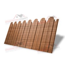 Профнастил фигурный С10 - 0,45 Окрас - А, Print Elite Honey Wood