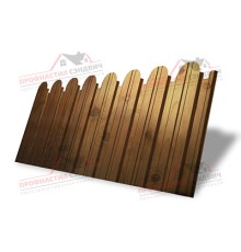 Профнастил фигурный С10 - 0,45 Окрас - А, Print Elite Nutwood