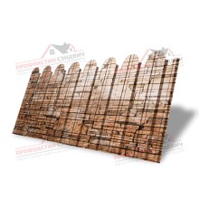 Профнастил фигурный С10 - 0,45 Окрас - Б, Print Elite с пленкой Sand Stone