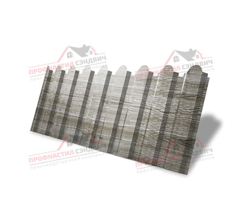 Цена на профнастил С20Б с фигурным резом от производителя