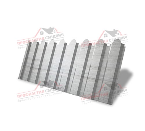 Цена на профнастил С20Б с фигурным резом от производителя