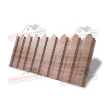 Профнастил фигурный С20 - 0,45 Окрас - А, Print Elite White Wood