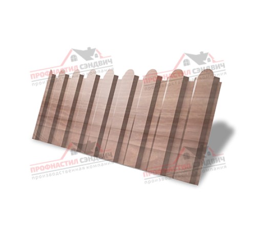 Цена на профнастил С20A с фигурным резом от производителя