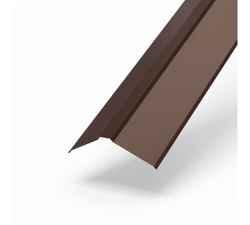 Планка конька плоского 120х120х2000-0,5 Norman RAL8017