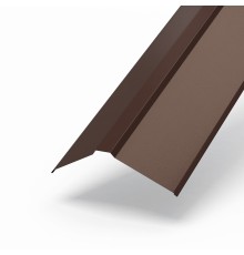 Планка конька плоского 150х150х2000-0,5 Norman RAL8017