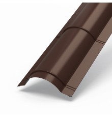 Планка конька круглого R110х2000-0,5 Norman RAL8017