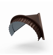 Заглушка конька круглого конусная-0,45 Viking RAL8017