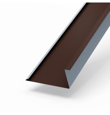 Планка примыкания нижняя 250х122х2000-0,5 Norman RAL8017