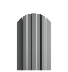 Штакетник металлический  П-образный (ЭКМ)-0.5, 16,5х99, Края НЕзавальцованные, Norman RAL9006.