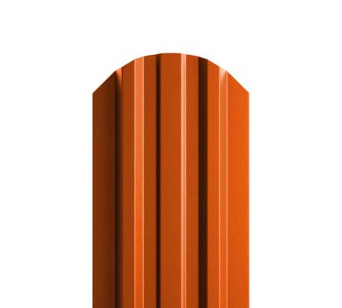 Штакетник металлический П-образный (ЭКМ)-0.45, 16,5х99, Края НЕзавальцованные, Полиэстер RAL2004
