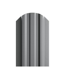 Штакетник металлический  П-образный (ЭКМ)-0.45, 16,5х99, Края НЕзавальцованные, Полиэстер RAL7004.