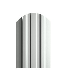 Штакетник металлический  П-образный (ЭКМ)-0.45, 16,5х99, Края НЕзавальцованные, Полиэстер RAL9003.