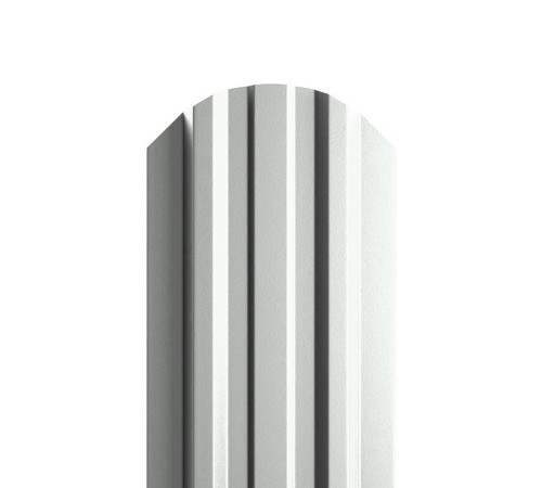 Штакетник металлический П-образный (ЭКМ)-0.45, 16,5х99, Края НЕзавальцованные, Полиэстер RAL9003