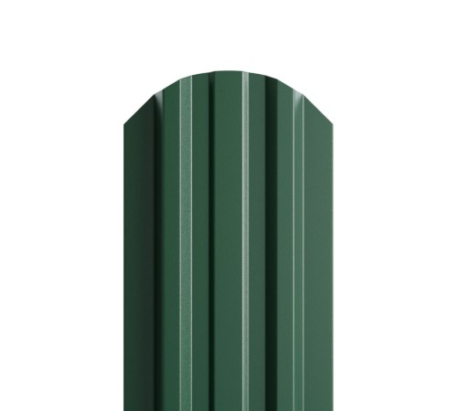 Штакетник металлический П-образный (ЭКМ)-0.5, 16,5х99, Края НЕзавальцованные, PURMAN RAL6005