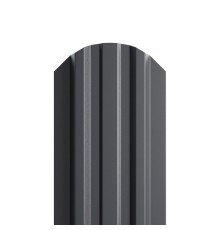 Штакетник металлический  П-образный (ЭКМ)-0.5, 16,5х99, Края НЕзавальцованные, PURMAN RAL7024