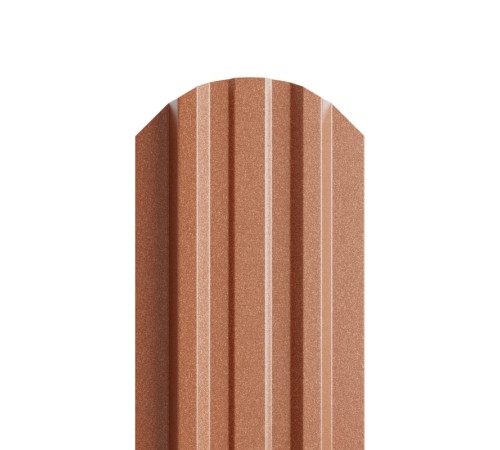 Штакетник металлический П-образный (ЭКМ)-0.5, 16,5х99, Края НЕзавальцованные, AGNETA Copper/Copper