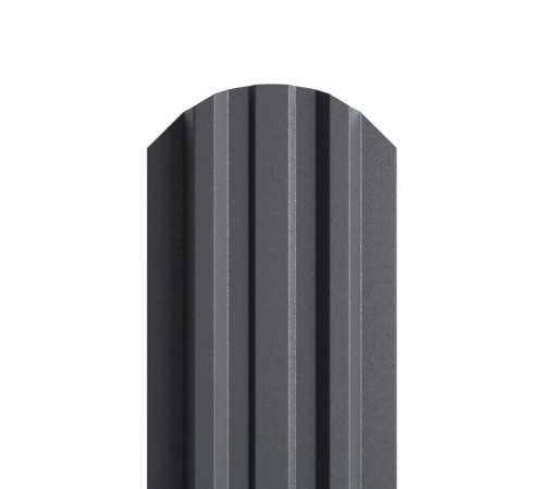 Штакетник металлический П-образный (ЭКМ)-0.45, 16,5х99, Края НЕзавальцованные, Viking RAL7024