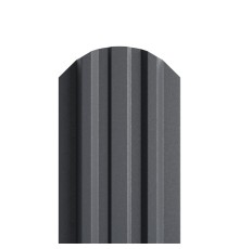 Штакетник металлический  П-образный (ЭКМ)-0.5, 16,5х99, Края НЕзавальцованные, Viking E RAL7024