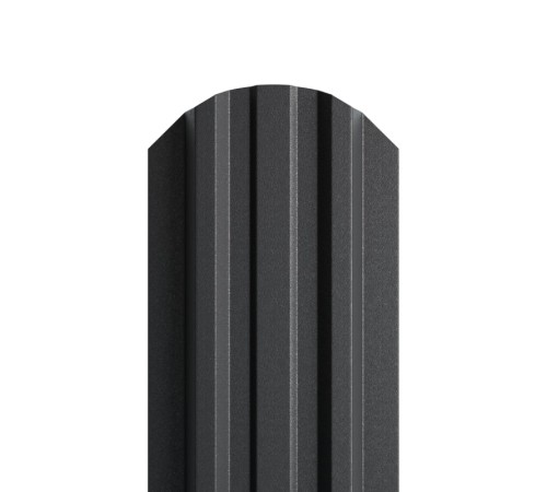 Штакетник металлический П-образный (ЭКМ)-0.5, 16,5х99, Края НЕзавальцованные, Viking E RAL9005