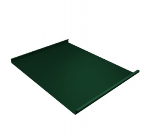 Купить фальц двойной стоячий 0,65 PE с пленкой на замках RAL 6005 зеленый мох 