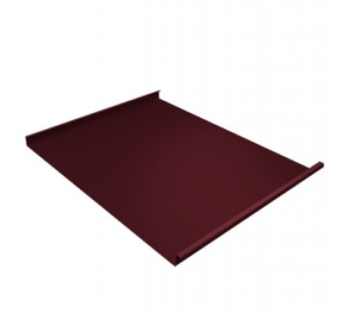 Купить фальц двойной стоячий 0,65 PE с пленкой на замках RAL 3005 красное вино 